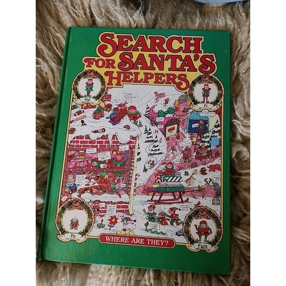 Search for Santa's Helpers Christmas I Spy Hardcover Anthony Tallarico